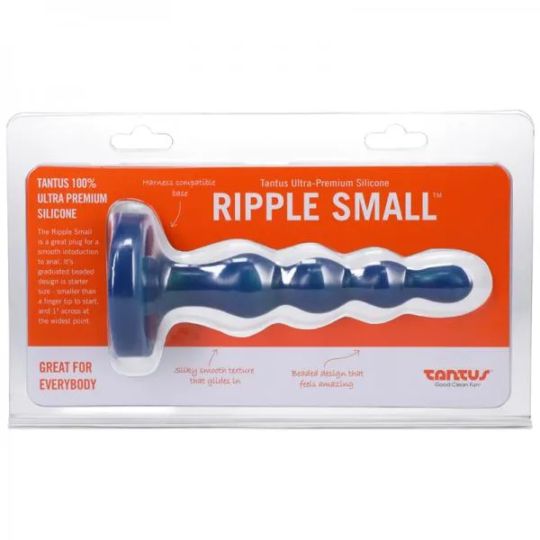 Anal Seductucom Tantus Ripple Small 8 In Anal Beads Dildo Firm Malachite