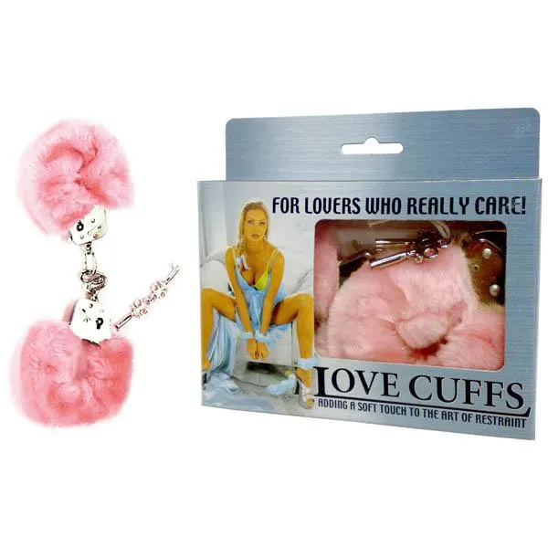 EXCELLENT POWER INDUSTRIAL LIMITED Vibrators Love Cuffs Pink Fluffy Hand Cuffs