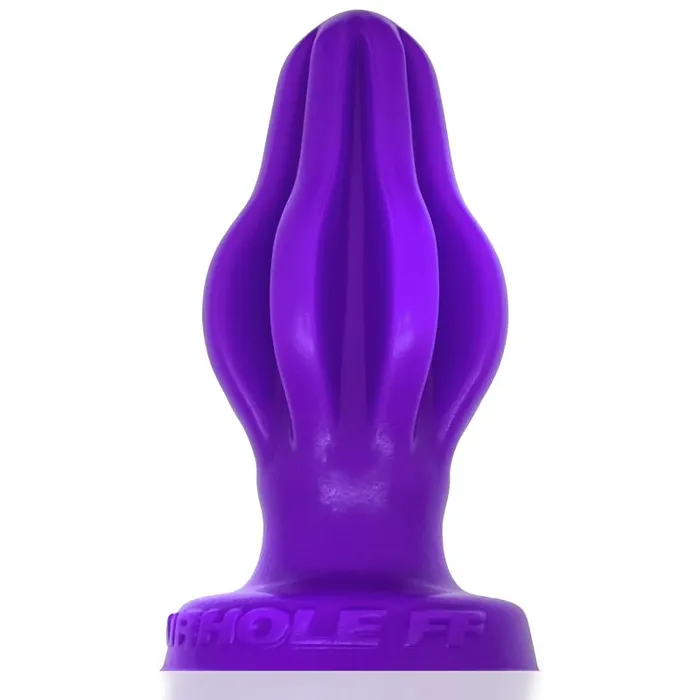 OxBalls Vibrators Airhole1 Finned Buttplug Eggplant