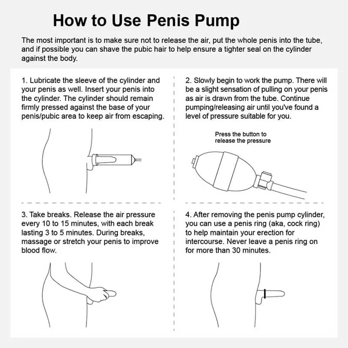 Penis Training Enlarger Vacuum Air Pump OOTYEMO Male Sex Toys