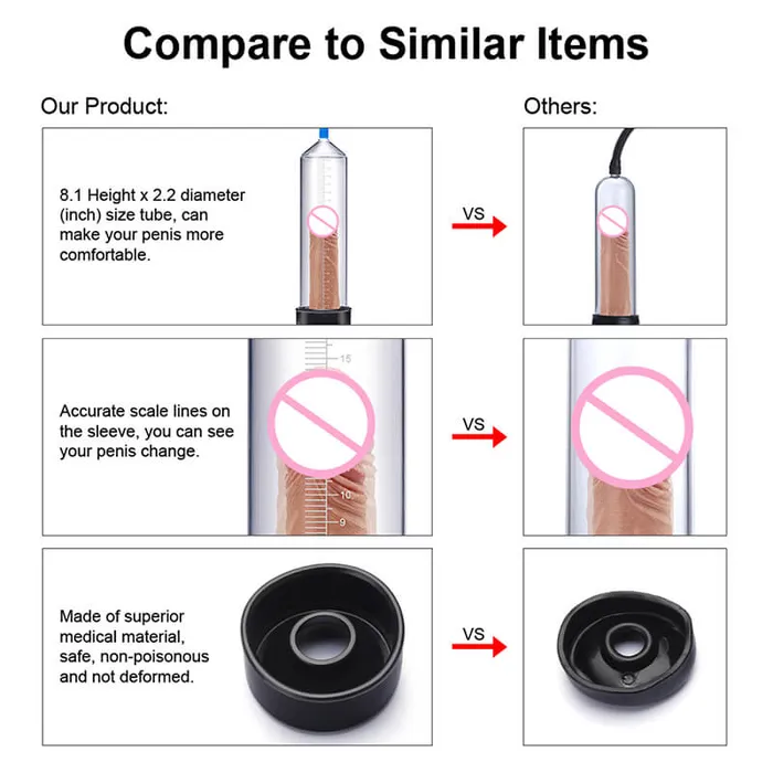 Penis Training Enlarger Vacuum Air Pump OOTYEMO Male Sex Toys