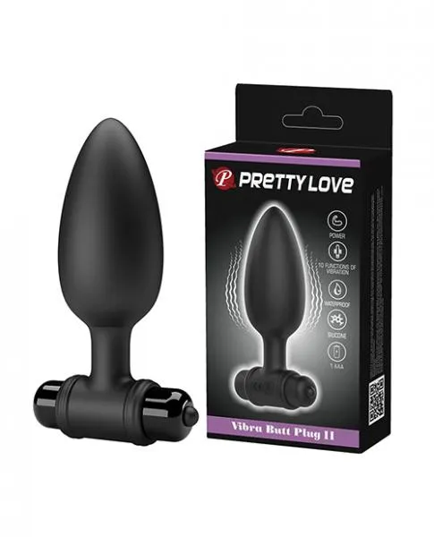 Pretty Love Vibra Butt Plug Ii Black Pretty Love Anal