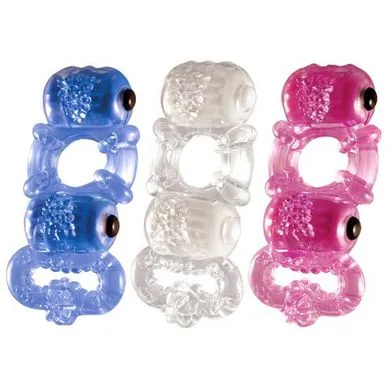 Screaming O Tri O Triple Ring Assorted Color Screaming O Male Sex Toys