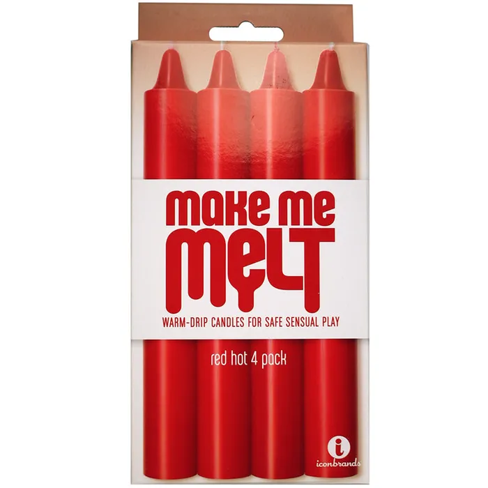 The 9s Make Me Melt Sensual WarmDrip Candles 4 Pack Red Hot Icon Brands Vibrators The 9s Make Me Melt Sensual WarmDrip Candles 4 Pack Red Hot Icon Brands Vibrators