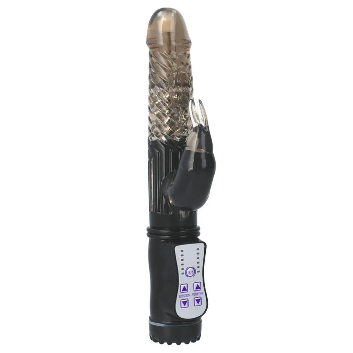 Shots Toys Female Sex Toys Rabbit Vibrator with Rotating End and Pearls GC Black Shots Toys Female Sex Toys Rabbit Vibrator with Rotating End and Pearls GC Black
