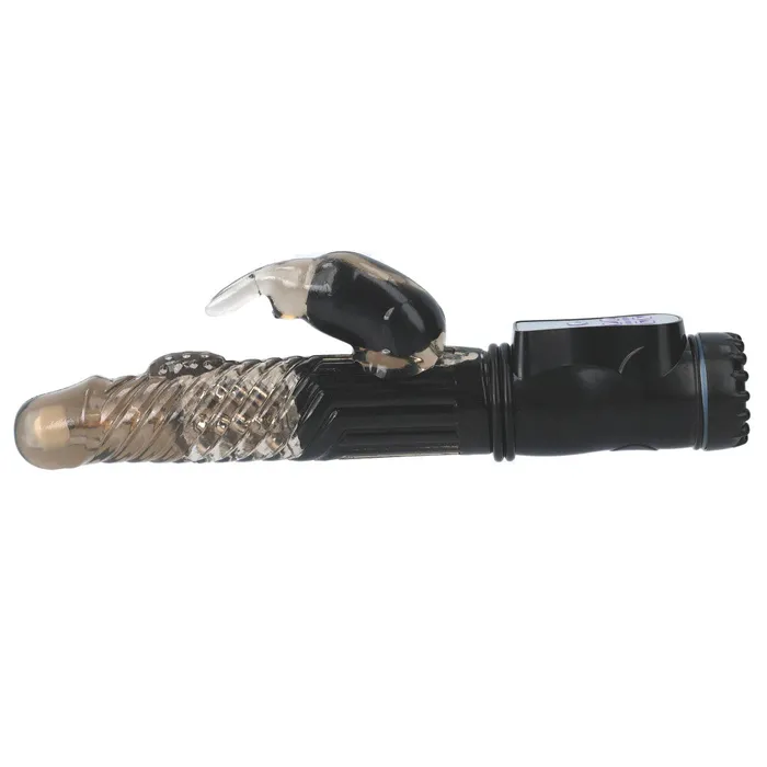 Shots Toys Female Sex Toys Rabbit Vibrator with Rotating End and Pearls GC Black Shots Toys Female Sex Toys Rabbit Vibrator with Rotating End and Pearls GC Black