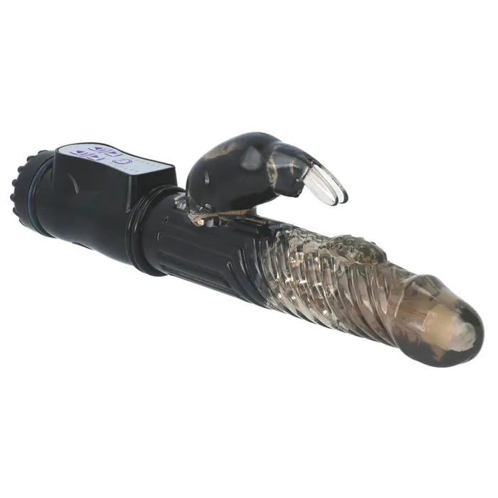 Shots Toys Female Sex Toys Rabbit Vibrator with Rotating End and Pearls GC Black Shots Toys Female Sex Toys Rabbit Vibrator with Rotating End and Pearls GC Black