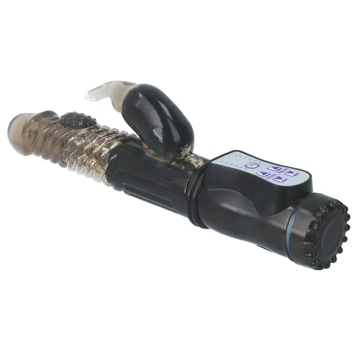Shots Toys Female Sex Toys Rabbit Vibrator with Rotating End and Pearls GC Black Shots Toys Female Sex Toys Rabbit Vibrator with Rotating End and Pearls GC Black