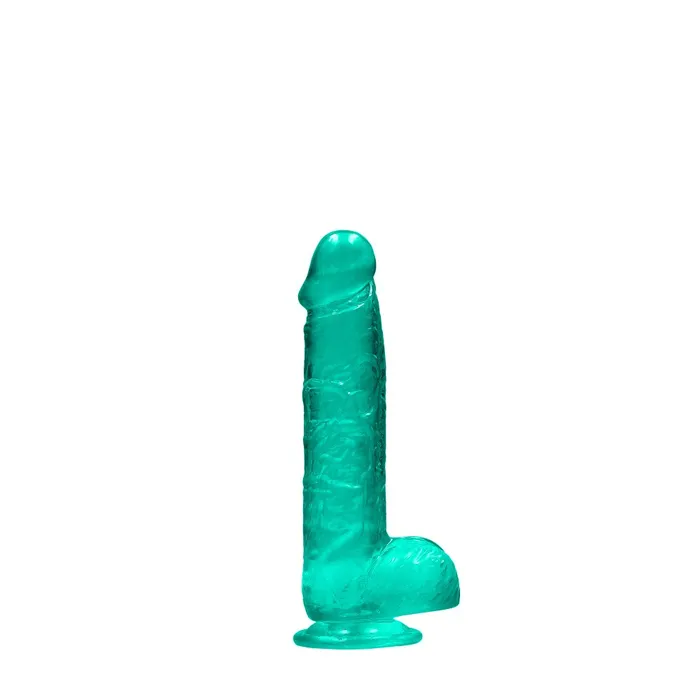 Shots Toys Female Sex Toys Realistic dildo with testicles Crystal Clear 17 cm Turquoise Shots Toys Female Sex Toys Realistic dildo with testicles Crystal Clear 17 cm Turquoise