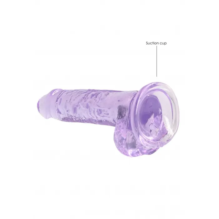 Shots Toys Female Sex Toys Realistic dildo with testicles Crystal Clear 19 cm purple Shots Toys Female Sex Toys Realistic dildo with testicles Crystal Clear 19 cm purple