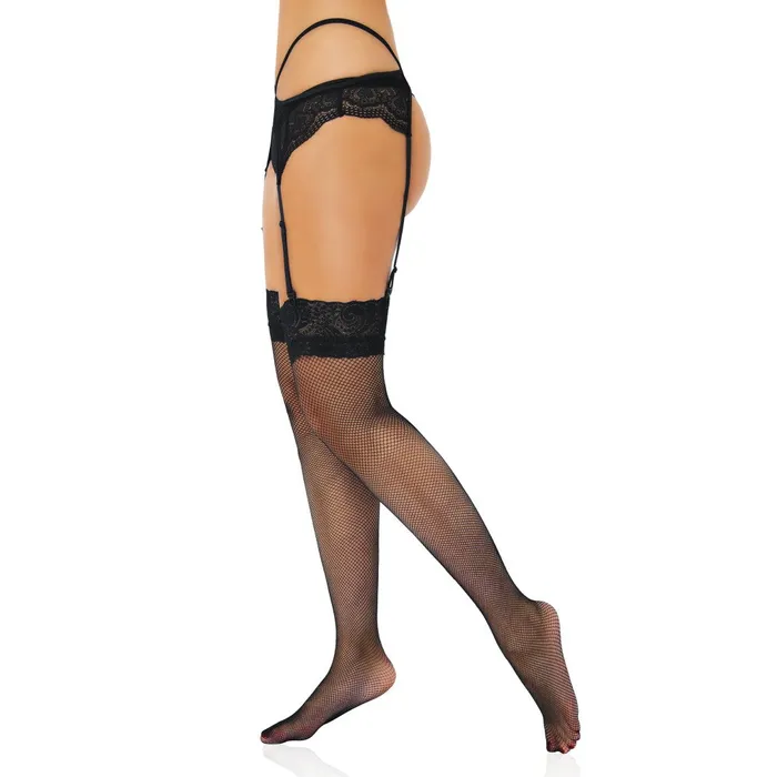 Vibrators Daring Intimates Daring Long Mesh Garter Stockings