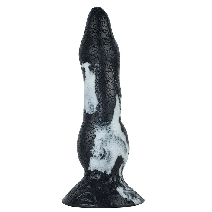 Anal FAAK FAAK N5081 22cm Silicone Fantasy Tentacle Dildo Mixed BlackWhite