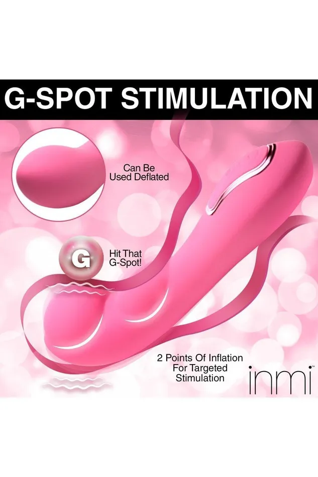 Sex On the Go Female Sex Toys ExtremeG Inflating Gspot Silicone Vibrator