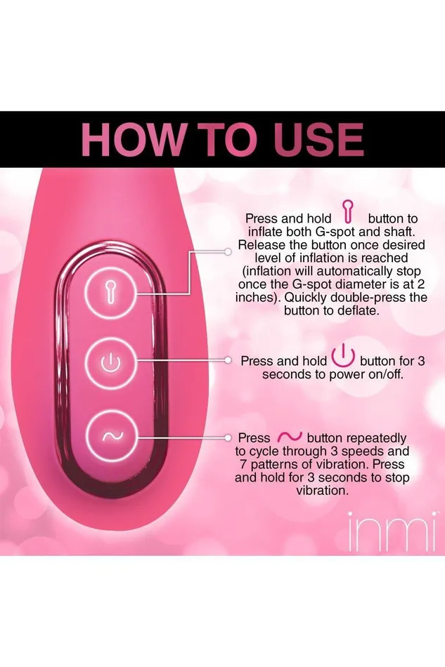 Sex On the Go Female Sex Toys ExtremeG Inflating Gspot Silicone Vibrator