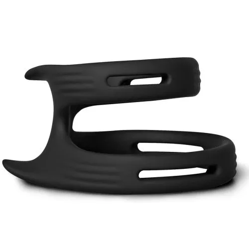 toyboy Anal TOYBOY Silicone Dual Penis Rings Black