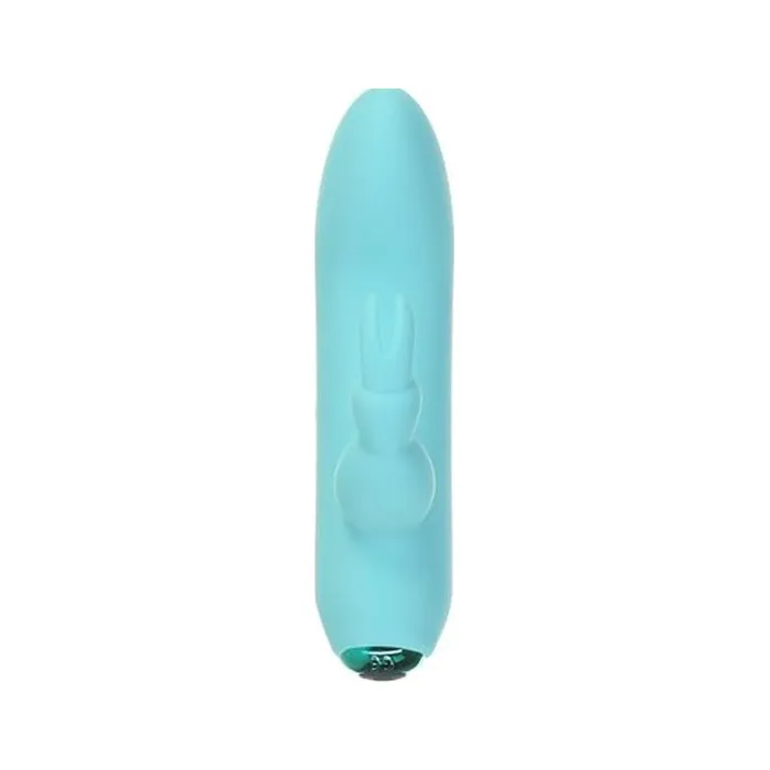 Alices Bunny Rechargeable Bullet w Rabbit Sleeve Teal PowerBullet Vibrators