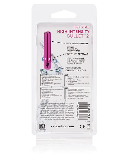 California Exotic Novelties Female Sex Toys Crystal High Intensity Bullet 2