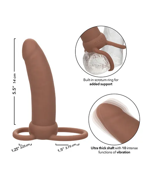 California Exotic Novelties Female Sex Toys Performance Maxx Rechargeable Thick Dual Penetrator Brown California Exotic Novelties Female Sex Toys Performance Maxx Rechargeable Thick Dual Penetrator Brown