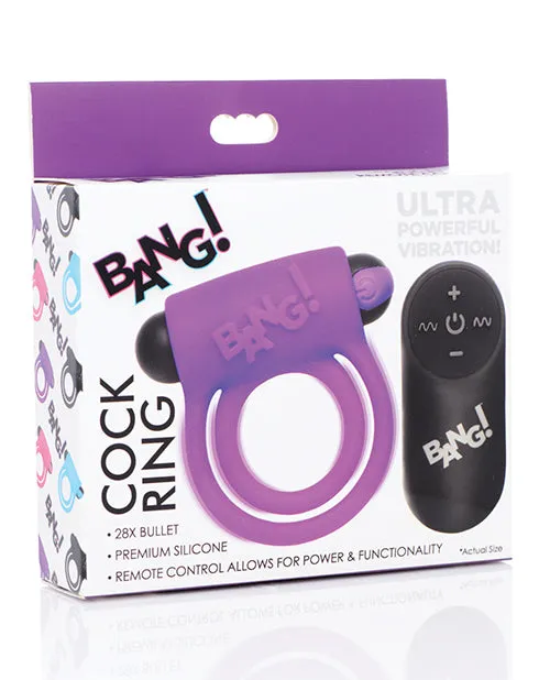Couples Xr LLC Bang Vibrating Cock Ring Bullet Wremote Control