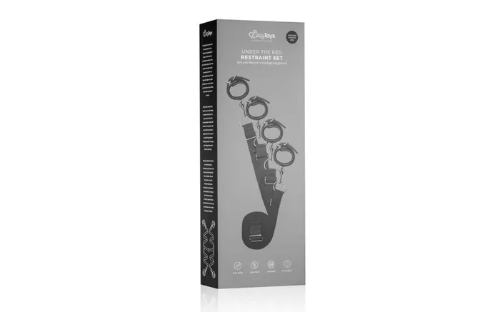 Fetish Collection Anal Fetish Collection Under Mattress Restraint Set Black