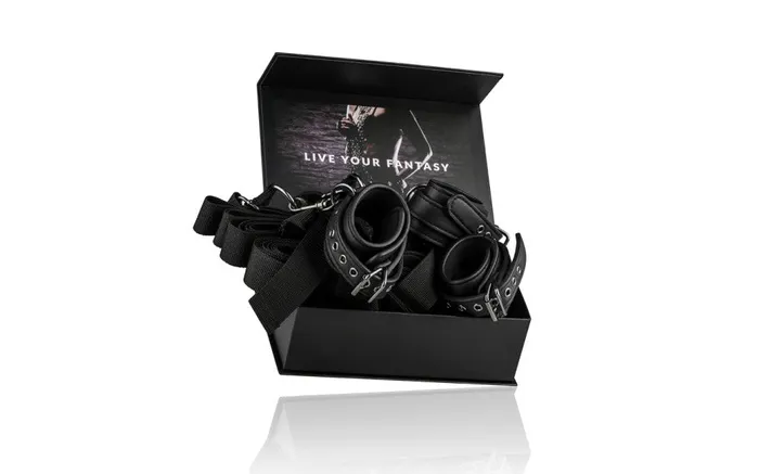 Fetish Collection Anal Fetish Collection Under Mattress Restraint Set Black