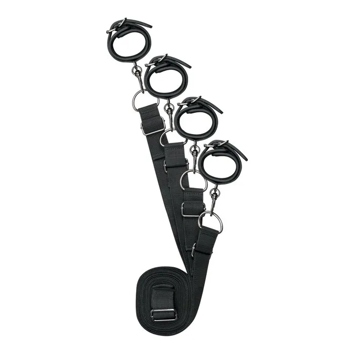 Fetish Collection Anal Fetish Collection Under Mattress Restraint Set Black