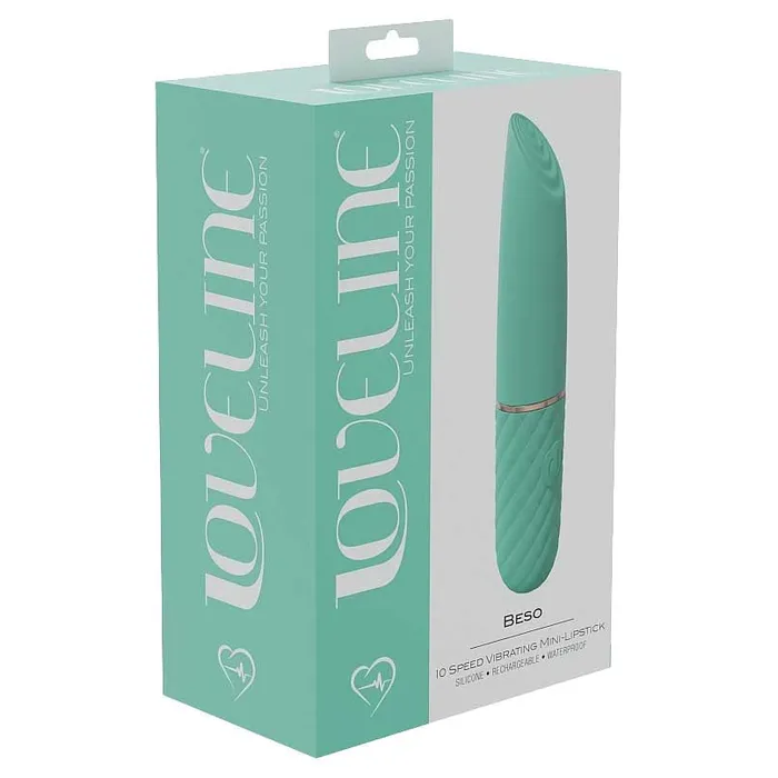 LoveLine Beso 10 Speed Vibrating MiniLipstick Silicone Rechargeable Waterproof iloveexcitement Female Sex Toys