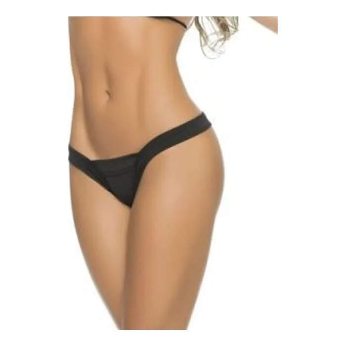Mapale Anal Mapale Lingerie Perfect Thong Black White SM ML