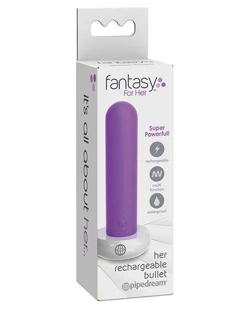 Pipedream Products Vibrators Fantasy For Her Rechargable Bullet Purple