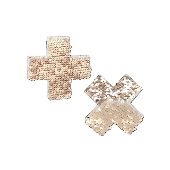 Rose Gold MatteShiney Sequin Pastease Vibrators