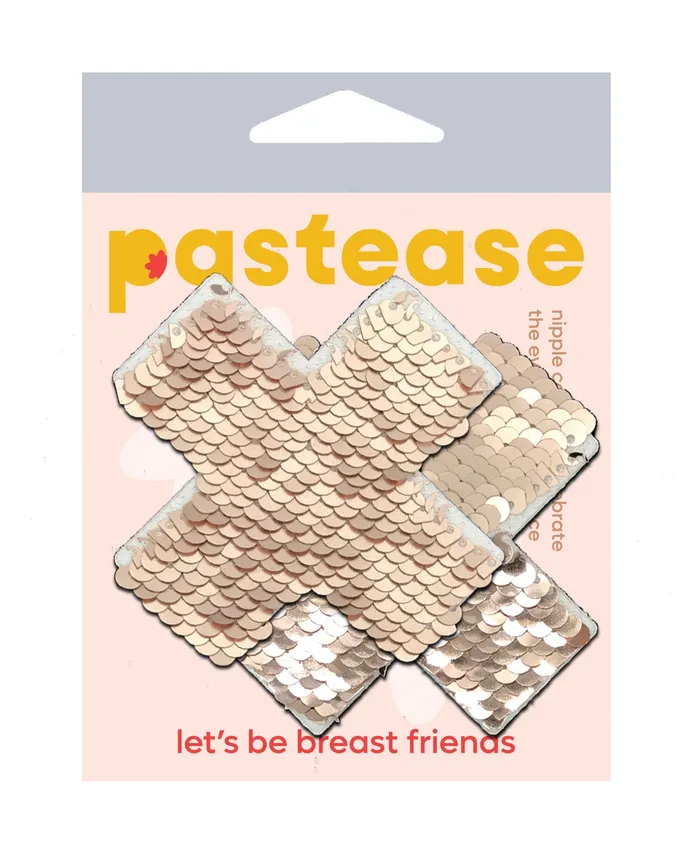Rose Gold MatteShiney Sequin Pastease Vibrators