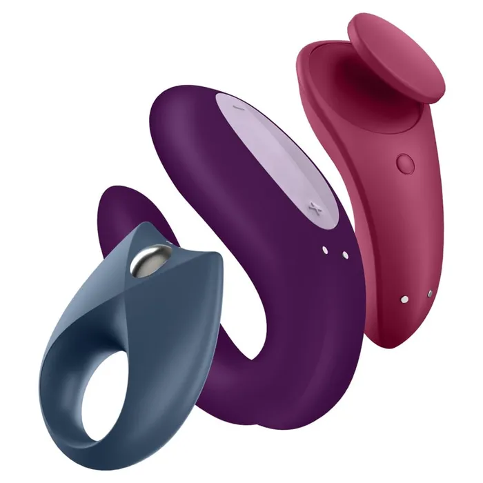 Satisfyer Satisfyer Partner Box 3 Smart Vibe Set Sexy Secret Plus Double Joy Plus Royal One Vibrators Satisfyer Satisfyer Partner Box 3 Smart Vibe Set Sexy Secret Plus Double Joy Plus Royal One Vibrators