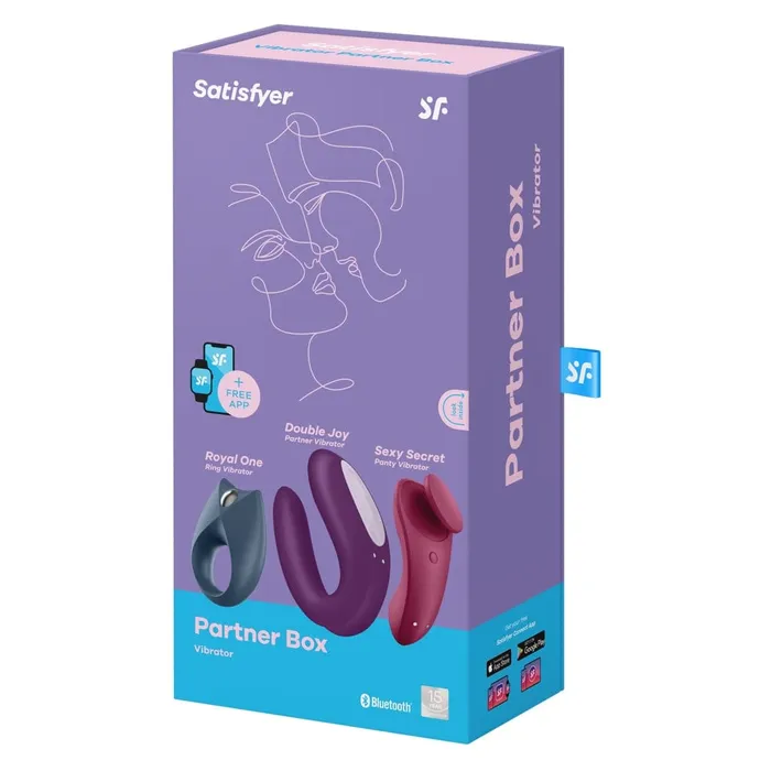 Satisfyer Satisfyer Partner Box 3 Smart Vibe Set Sexy Secret Plus Double Joy Plus Royal One Vibrators
