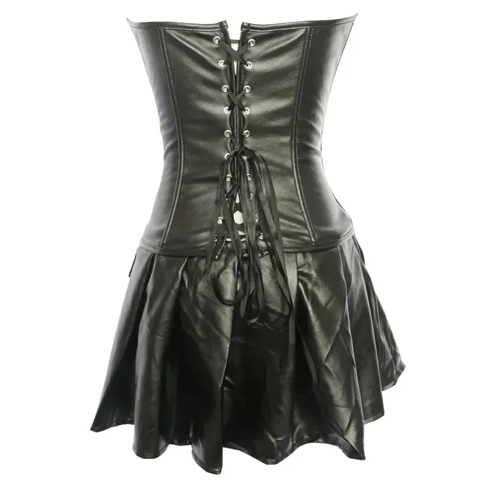 Taras Teazers Body Shaping Faux Leather Corset Dress Male Sex Toys