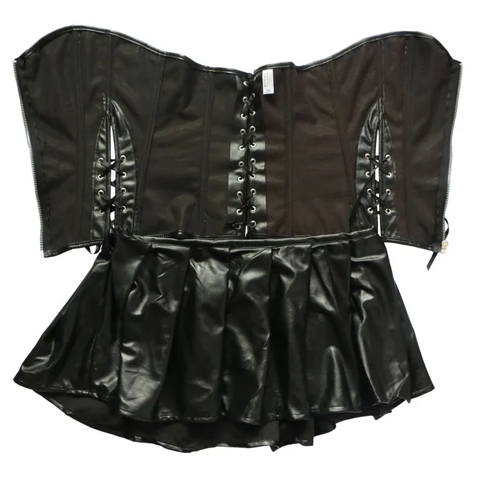 Taras Teazers Body Shaping Faux Leather Corset Dress Male Sex Toys