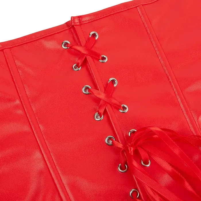 Taras Teazers Body Shaping Faux Leather Corset Dress Male Sex Toys