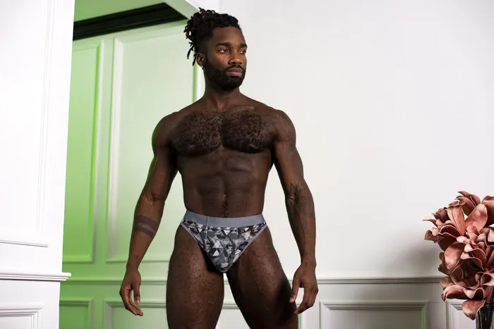 Vibrators Male Power Sheer Prints Thong Vibrators Male Power Sheer Prints Thong