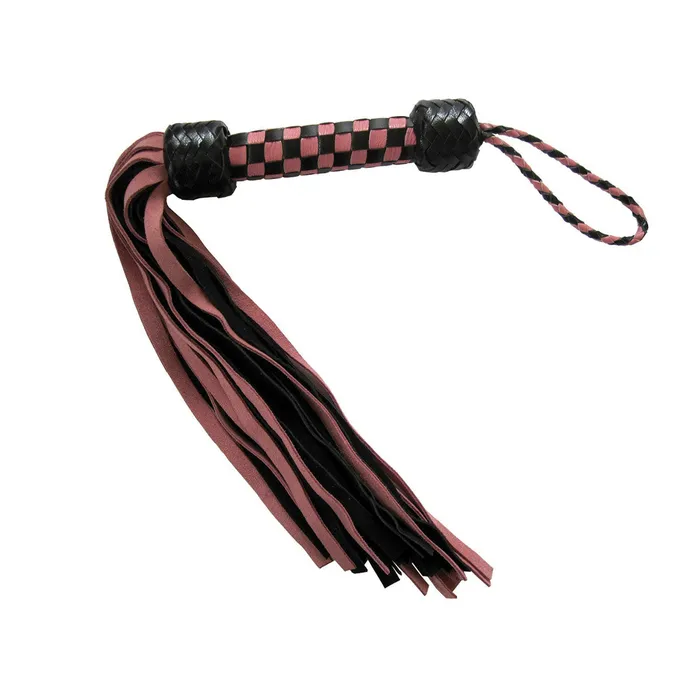 Vibrators Short Suede Flogger PinkBlack Ruff Doggie Styles