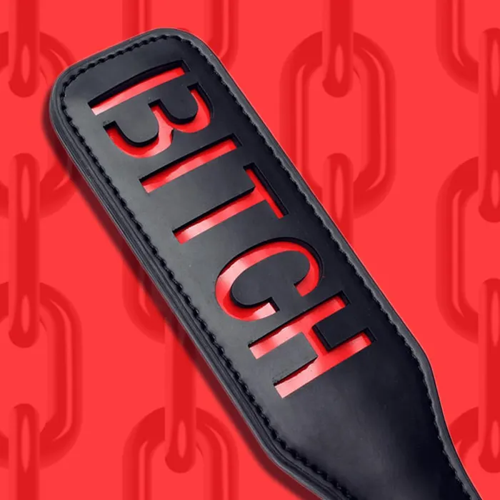 BITCH Paddle The Kinky Peach Vibrators