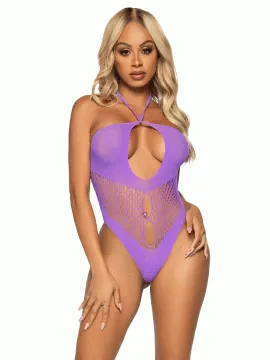 Teddies And Bodies Netted Keyhole Bodysuit Leg Avenue