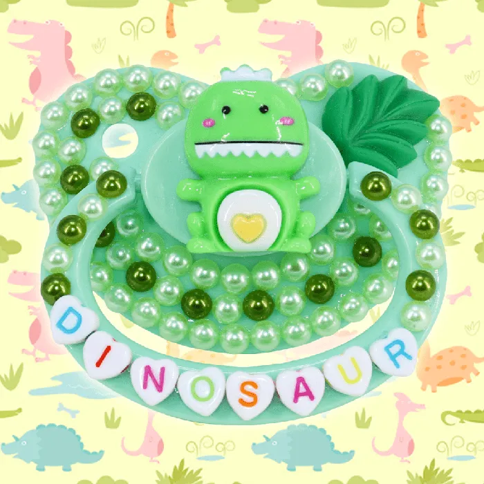 Vibrators Green Dinosaur Adult Pacifier The Kinky Peach