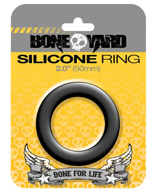Boneyard 20 Silicone Ring Black Bone Yard Anal