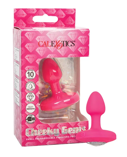 Cal Exotics Cheeky Gems Small Rechargeable Vibrating Probe Pink Male Sex Toys Cal Exotics Cheeky Gems Small Rechargeable Vibrating Probe Pink Male Sex Toys