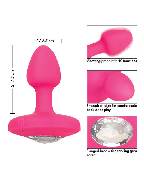 Cal Exotics Cheeky Gems Small Rechargeable Vibrating Probe Pink Male Sex Toys