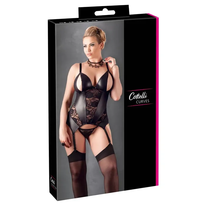 Cottelli Collection Lingerie Vibrators Cottelli Curves Curvy Cami Suspender Dress