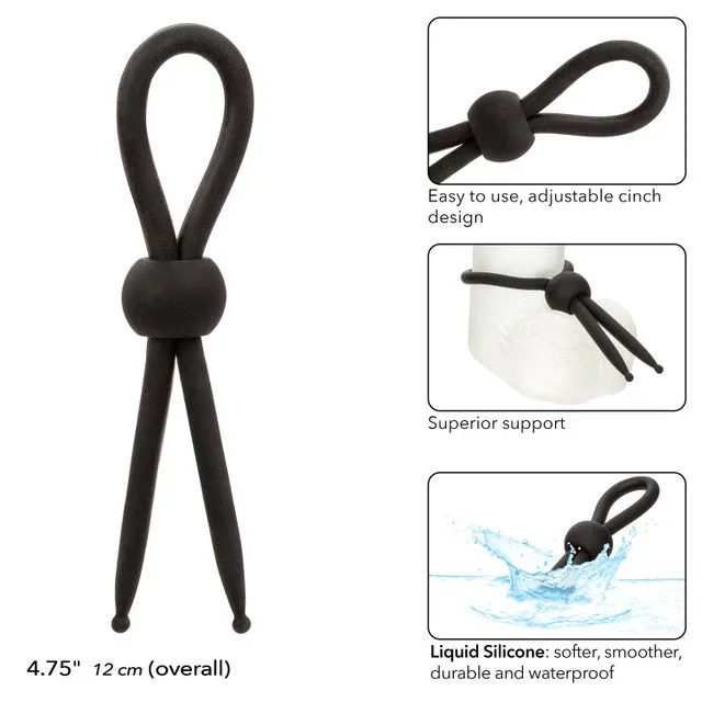 Female Sex Toys Cal Exotics Alpha Liquid Silicone Lasso Black