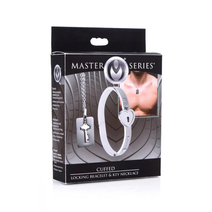 Male Sex Toys XR Brands Master Series Cuffed Locking Bracelet Key Necklace Male Sex Toys XR Brands Master Series Cuffed Locking Bracelet Key Necklace