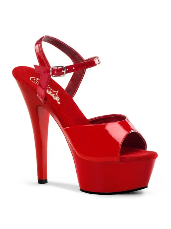 Pleaser Kiss 209 Peep Toe Sandal NNN Retail Ltd Vibrators