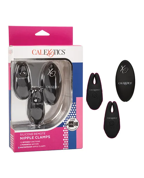 Silicone Nipple Clamps wRemote Cal Exotics Female Sex Toys