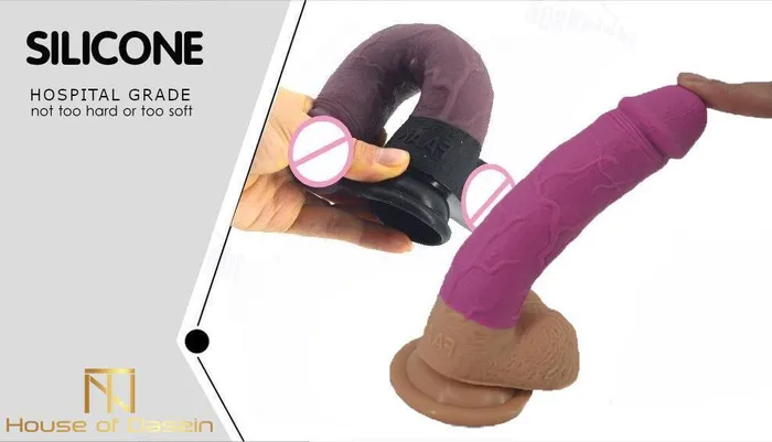 Anal House of Dasein Realistic Dildos 23Cm Silicone Realistic Dildo Butt Plug Anal Pink